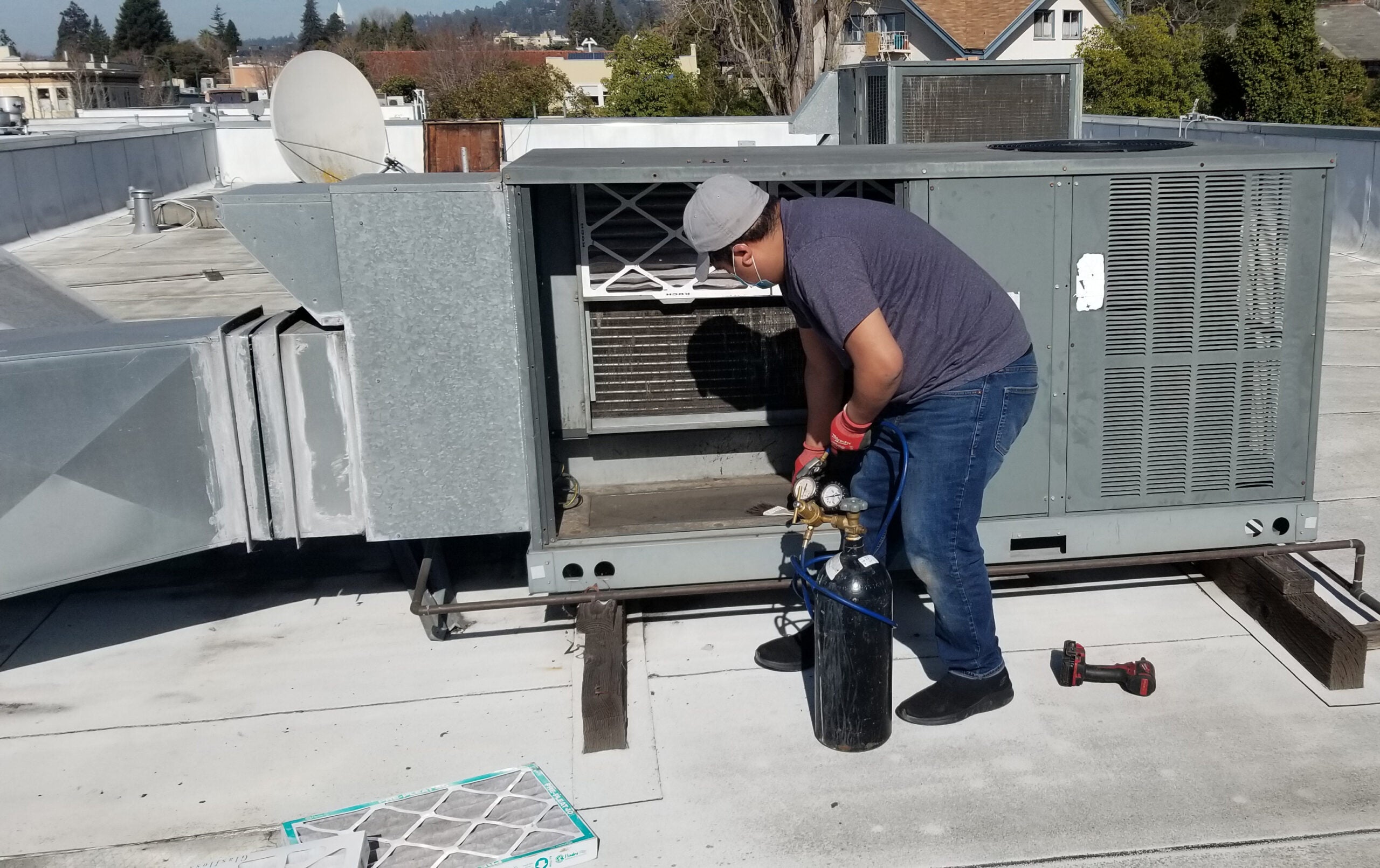 Rooftop HVAC Unit Repair